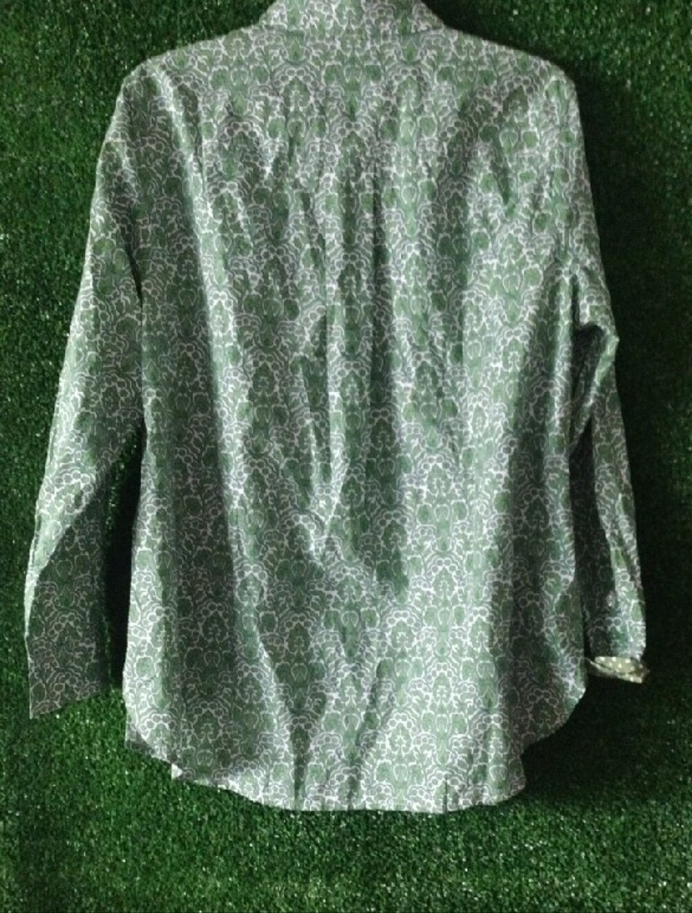 Tablots Green Printed Button-Up Shirt - Picture 4 of 5